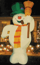 Click here to order this Giant Airblown Illuminated Frosty from Time & Space Toys!