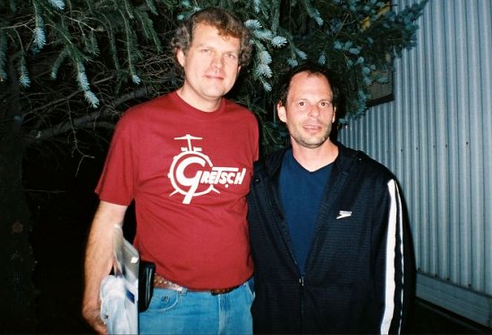 R/B Historian Rick Goldschmidt (left) & Gin Blossoms' lead singer Robin Wilson (right)