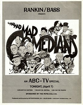 Vintage Ad for Mad, Mad, Mad Comedians